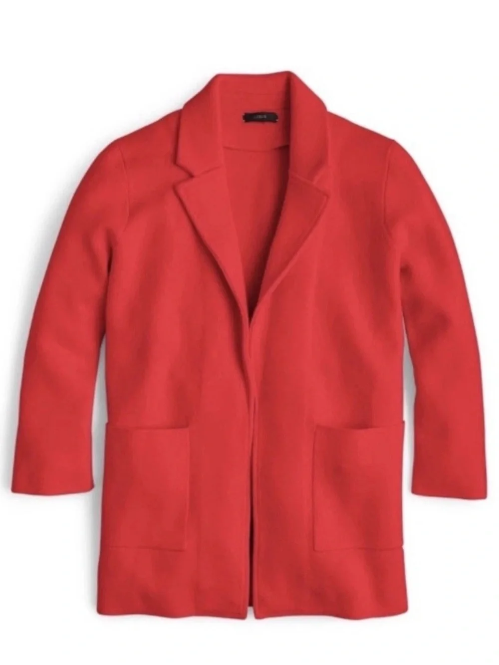 J.Crew 365 Red Sophie Open Blazer Cardigan Jacket Merino Blend - Picture 5 of 12